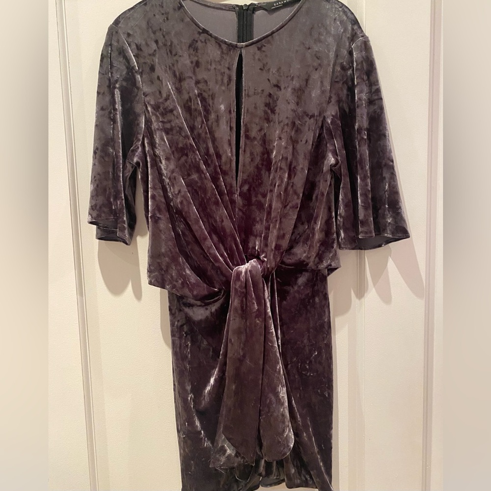 Zara velvet dress
